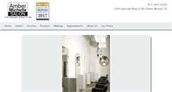Desktop Screenshot of ambermichellesalon.com